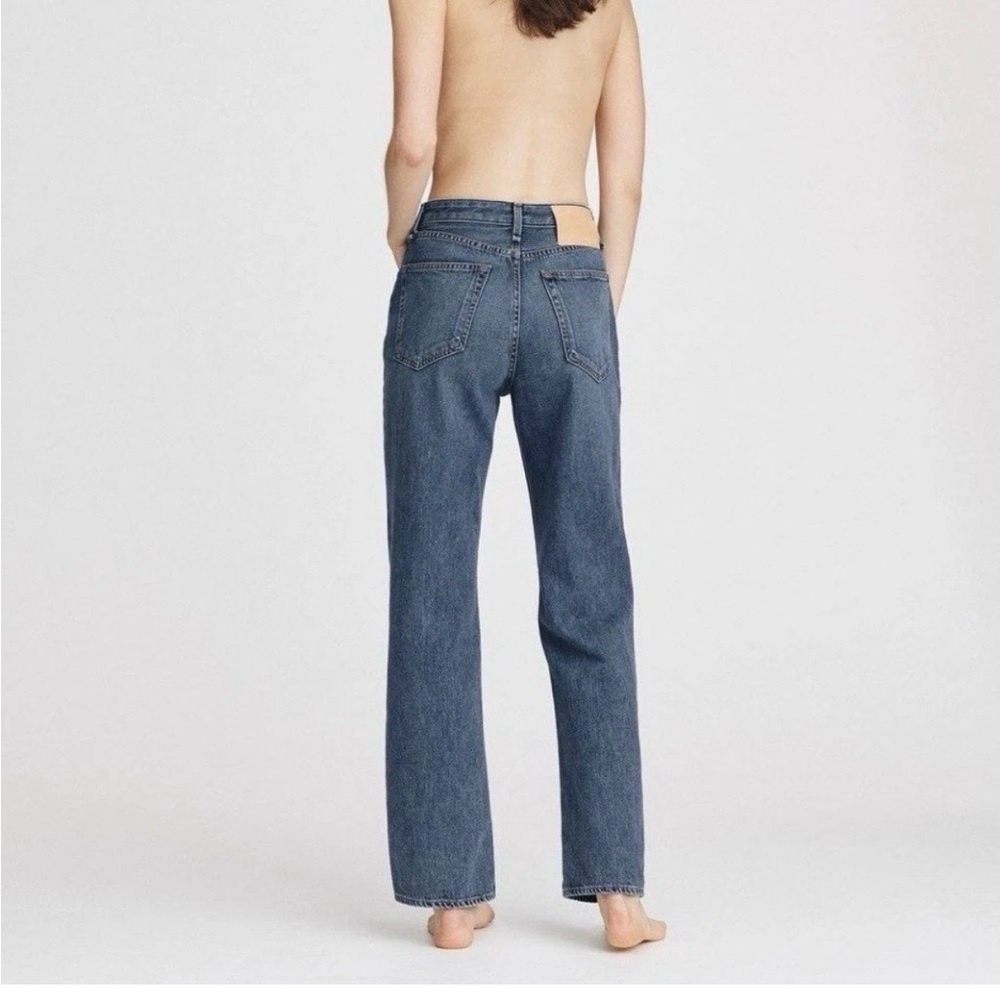 Rag & Bone Ruth Super High-Rise Straight Leg Jeans Baywater Size 24 - Picture 7 of 16